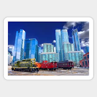 Trains and Tall Towers Sticker